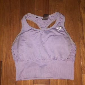 Gymshark energy seamless crop vest pastel lilac